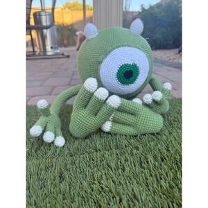 Mike Wazowski Crochet Doll: approx 16 inches tall